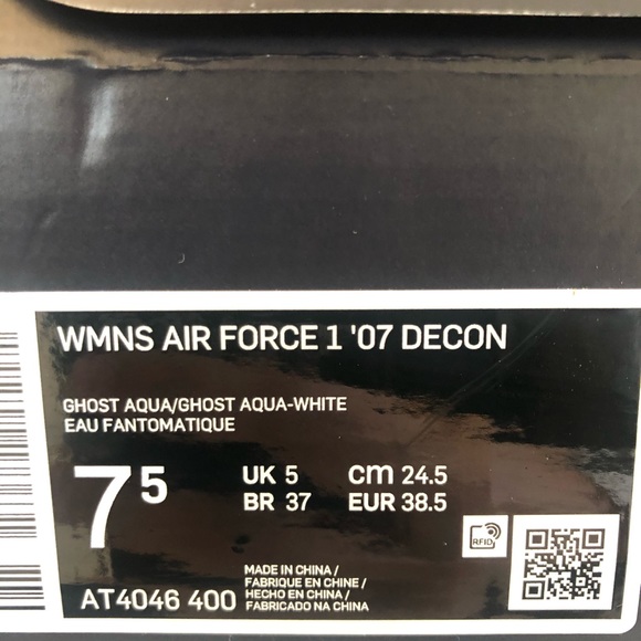 ✔️ NIB✔️ NIKE Air Force 1 Deconstructed Ghost Aqua - Picture 9 of 11